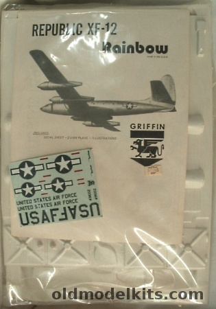 Griffin 1/72 Republic XF-12 Rainbow plastic model kit